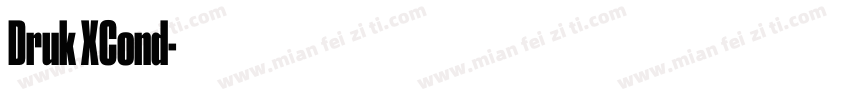Druk XCond字体转换